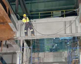 Reconstruction of the cooling chamber of the continuous casting machine 1 of the AMT KKTs
