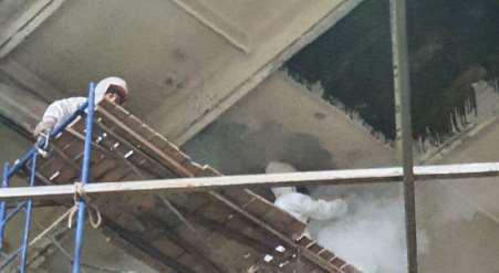 Восстановление поврежденных углеродистых кровельных плит на тепловой электростанции АМТ